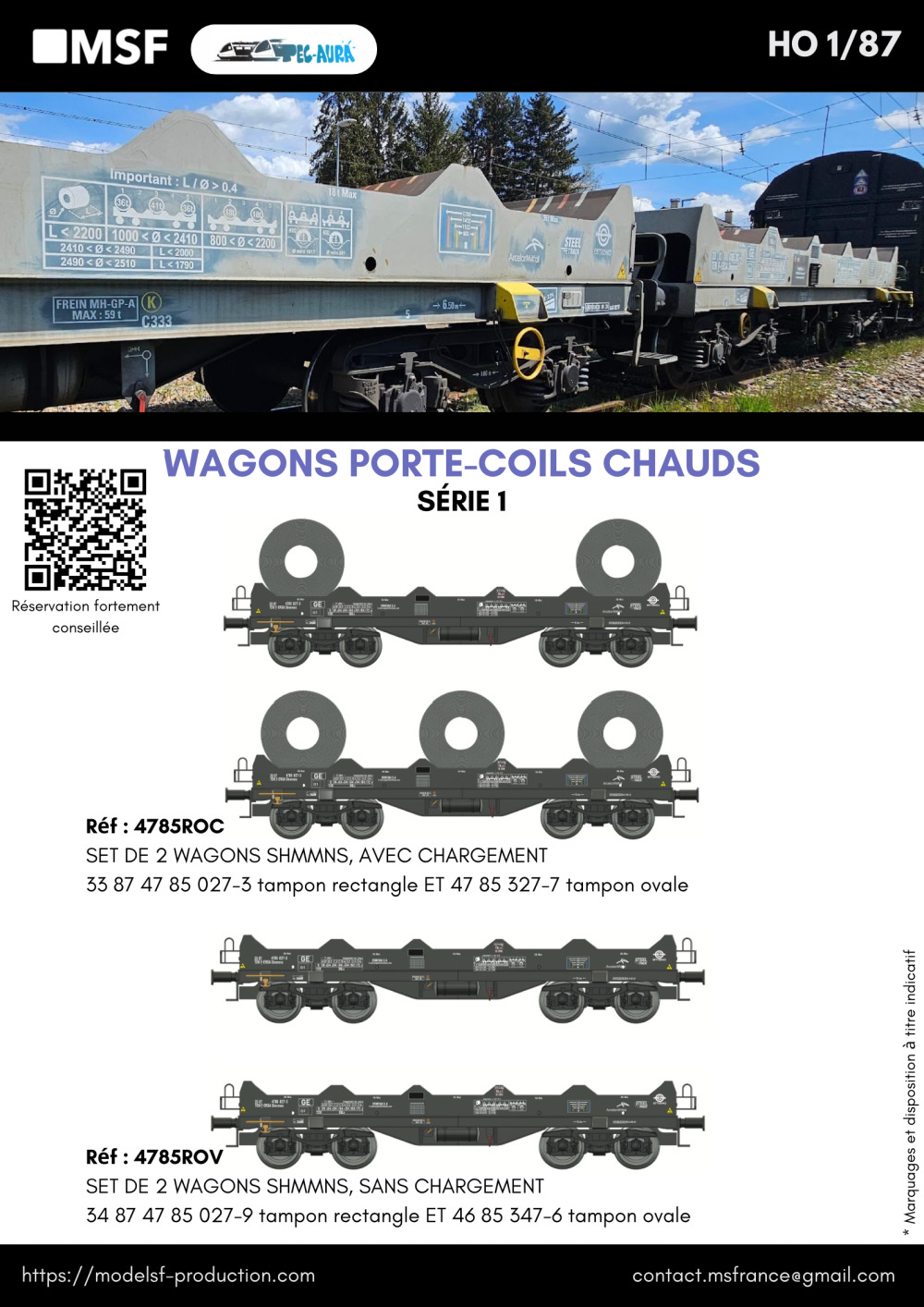 MSF - Hot coil carrier wagons