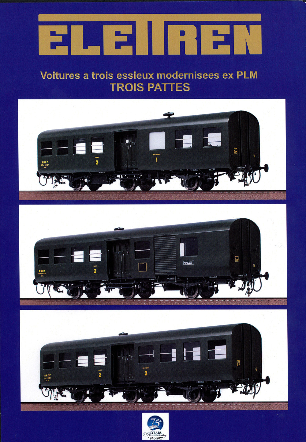 Elettren - Modernized three-axle coaches ex PLM 'THREE LEGS'