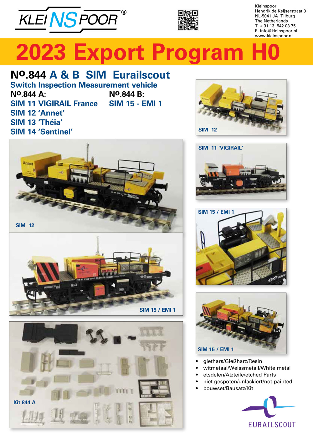 Kleinspoor - Export Program 2023