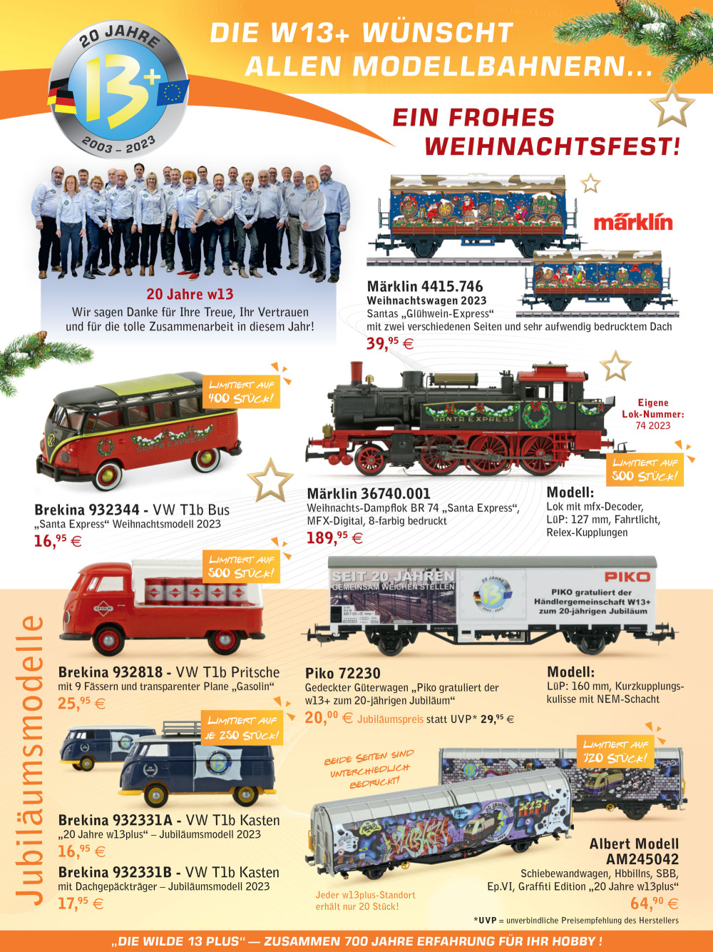 W13PLUS-HÄNDLERVEREINIGUNG - Announcements 12.2023