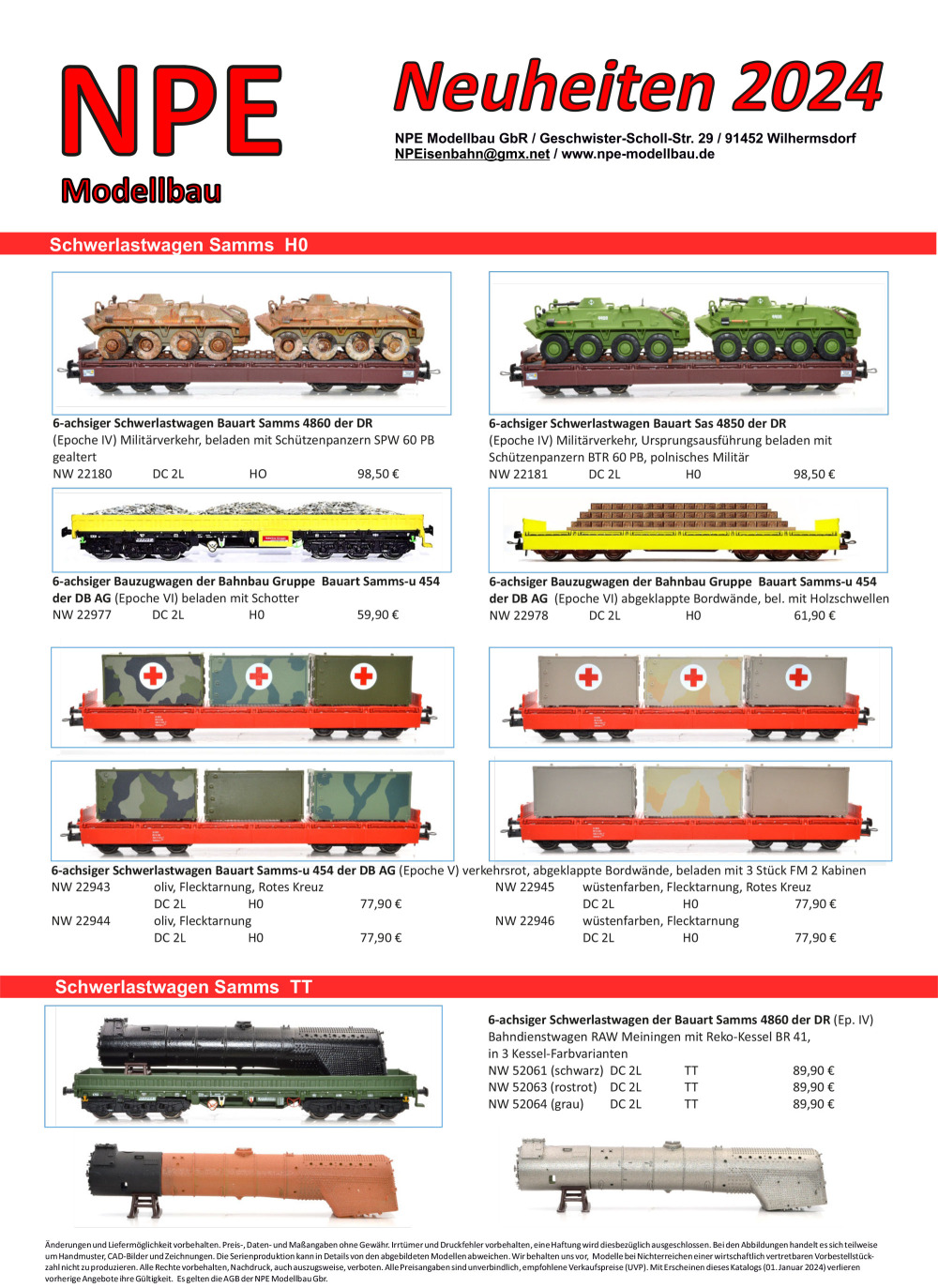 NPE Modellbau GbR - Novelties 2024