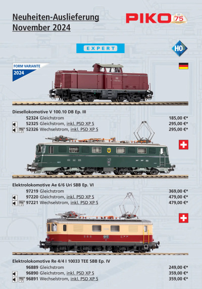 Neuheiten-Auslieferung November 2024 - Exact-train