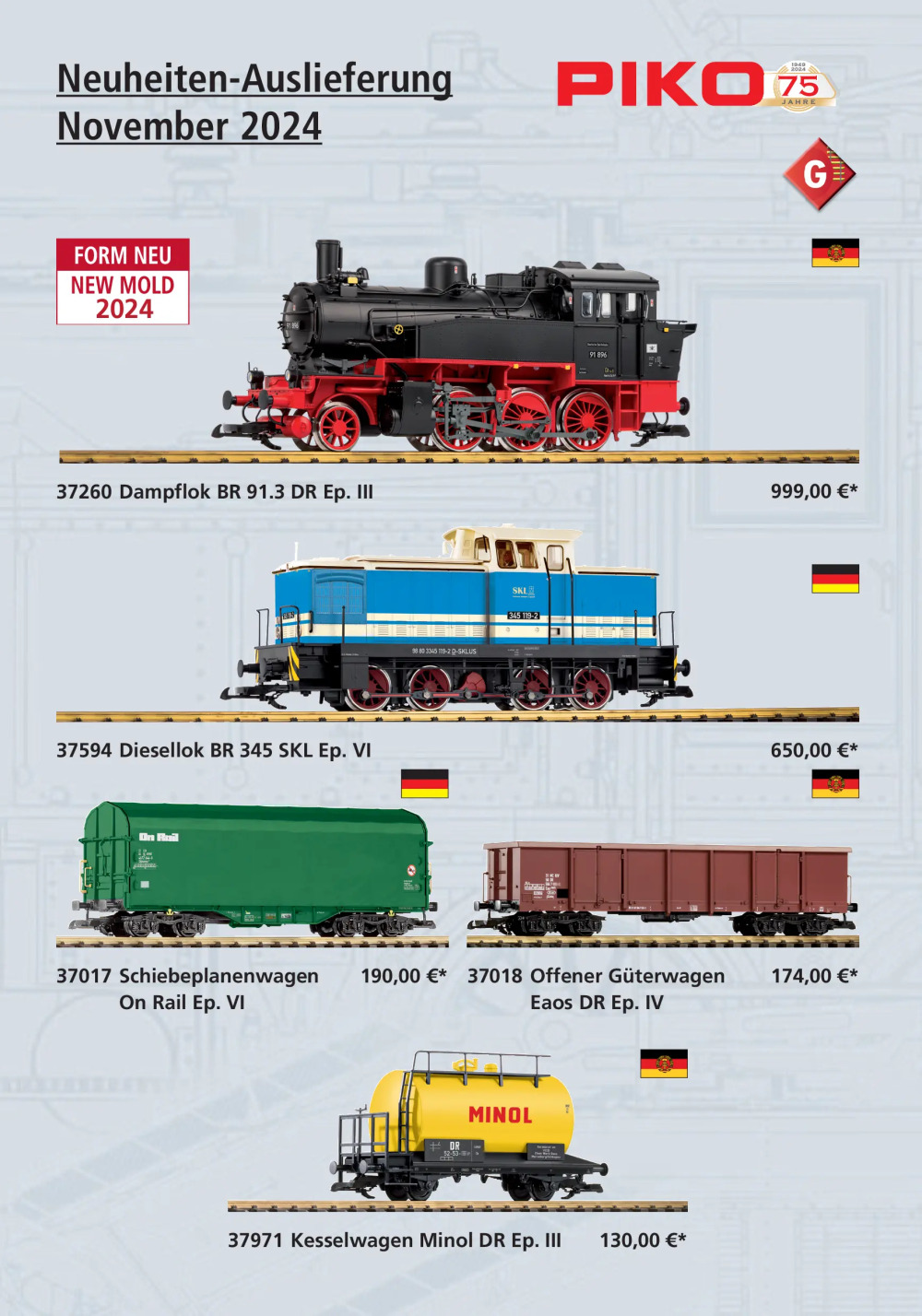 PIKO - Neuheiten-Auslieferung November 2024