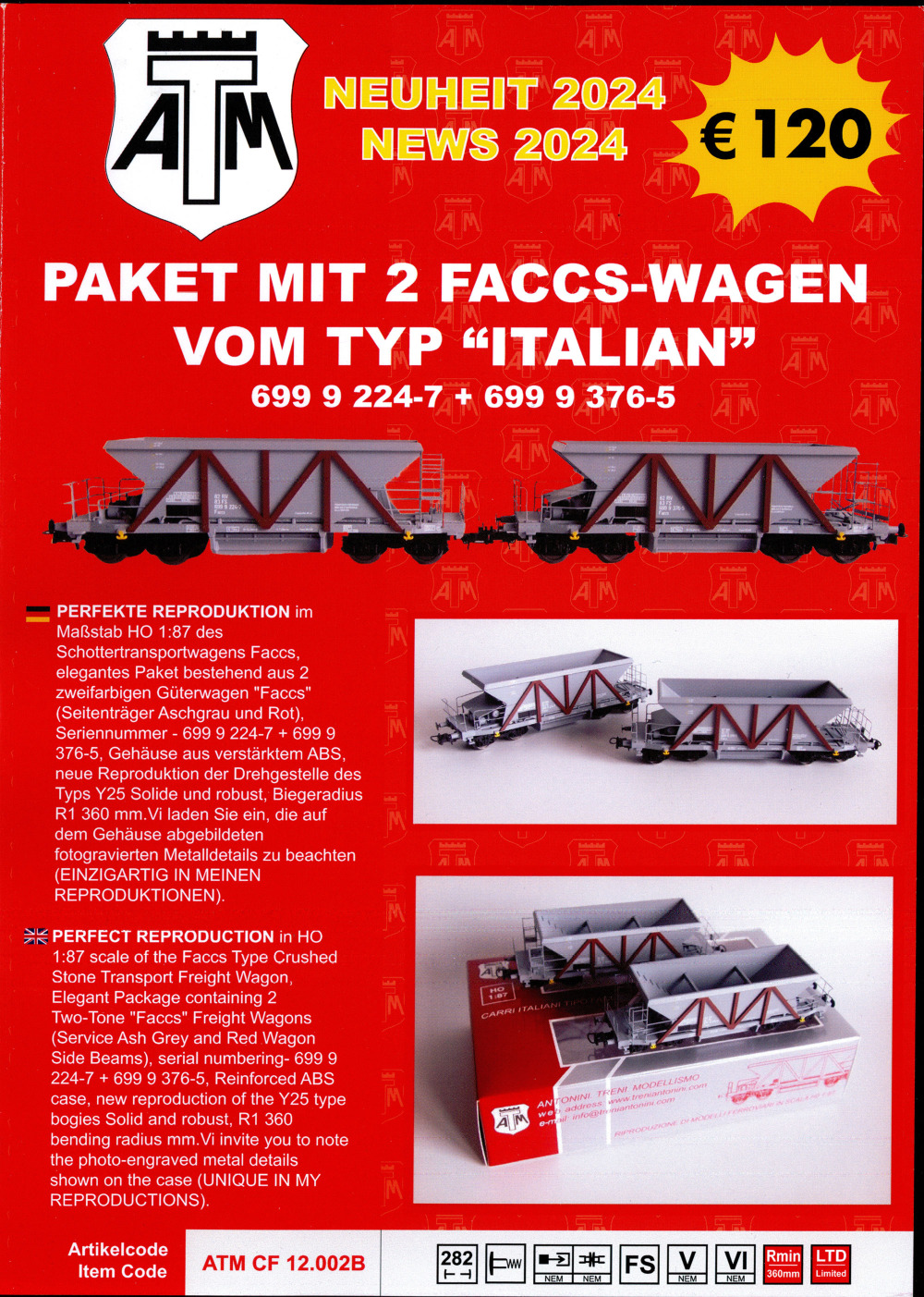 Antonini Treni Modellismo - Neuheit / News 2024