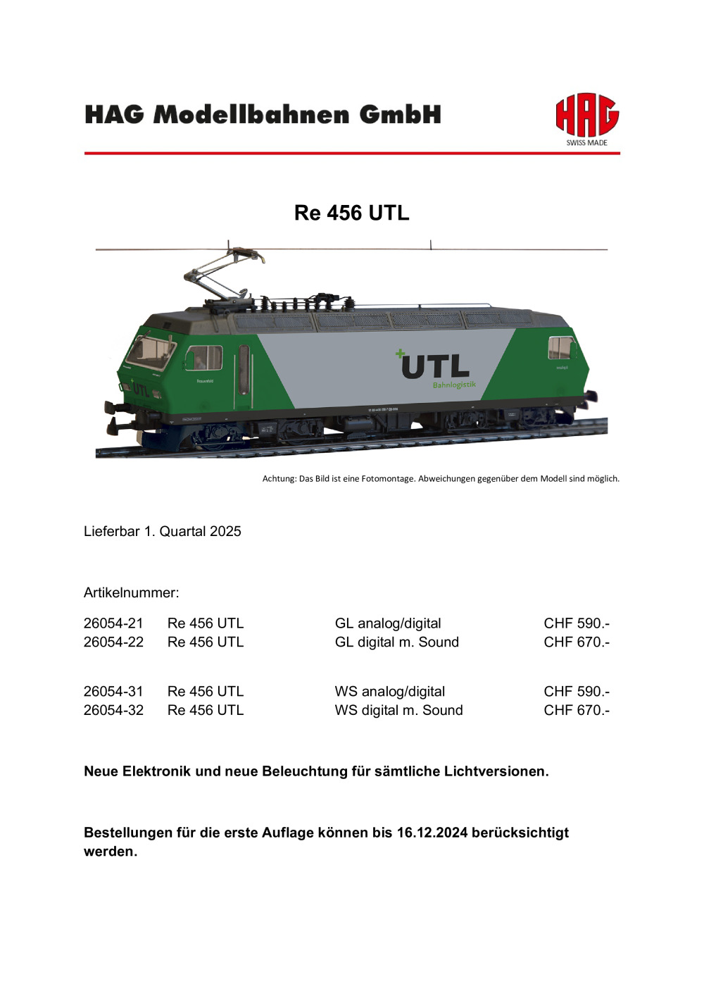 HAG - Re 456 UTL