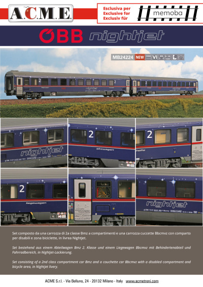 ÖBB Nightjet (ref. MB24224) - ACME - Anonima Costruzioni Modellistiche Esatte