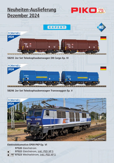 Neuheiten-Auslieferung Dezember 2024 - PIKO