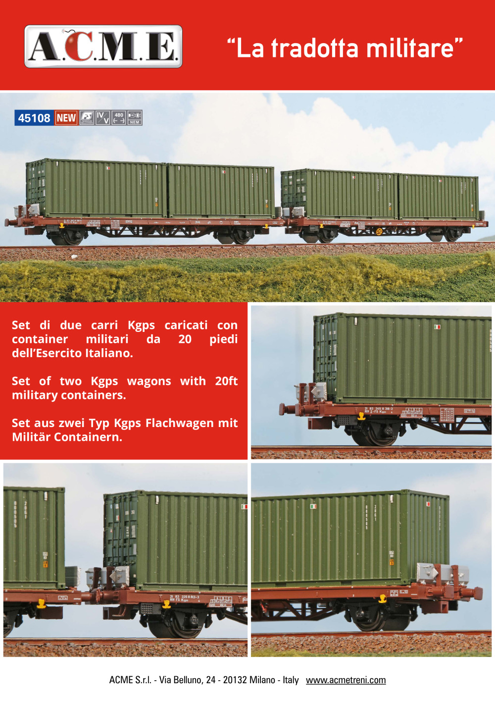 ACME - Anonima Costruzioni Modellistiche Esatte - "La tradotta militare" (ref. 45108)