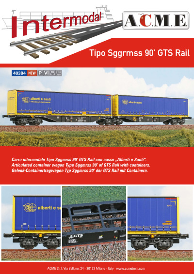 Tipo Sggrmss 90' GTS Rail (ref. 40384) - ACME - Anonima Costruzioni Modellistiche Esatte