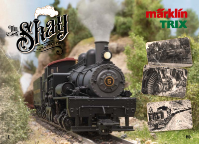 US Shay Design Gear Drive Steam Locomotive - Märklin / Trix