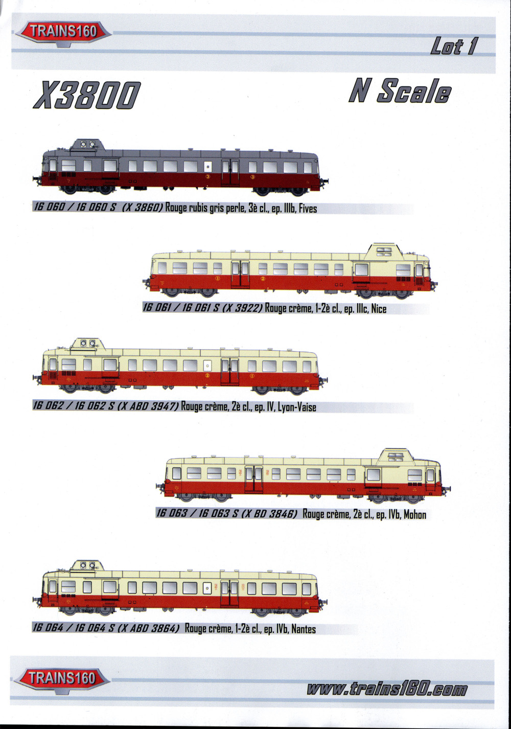 Trains 160 - X3800