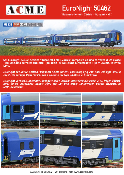 EuroNight 50462 (ref. 55338) - ACME - Anonima Costruzioni Modellistiche Esatte
