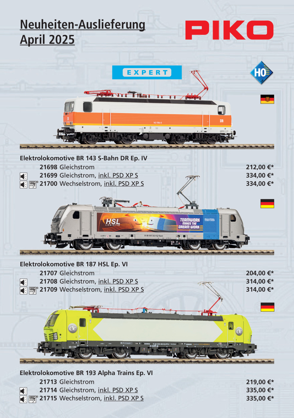 PIKO - Neuheiten-Auslieferung April 2025