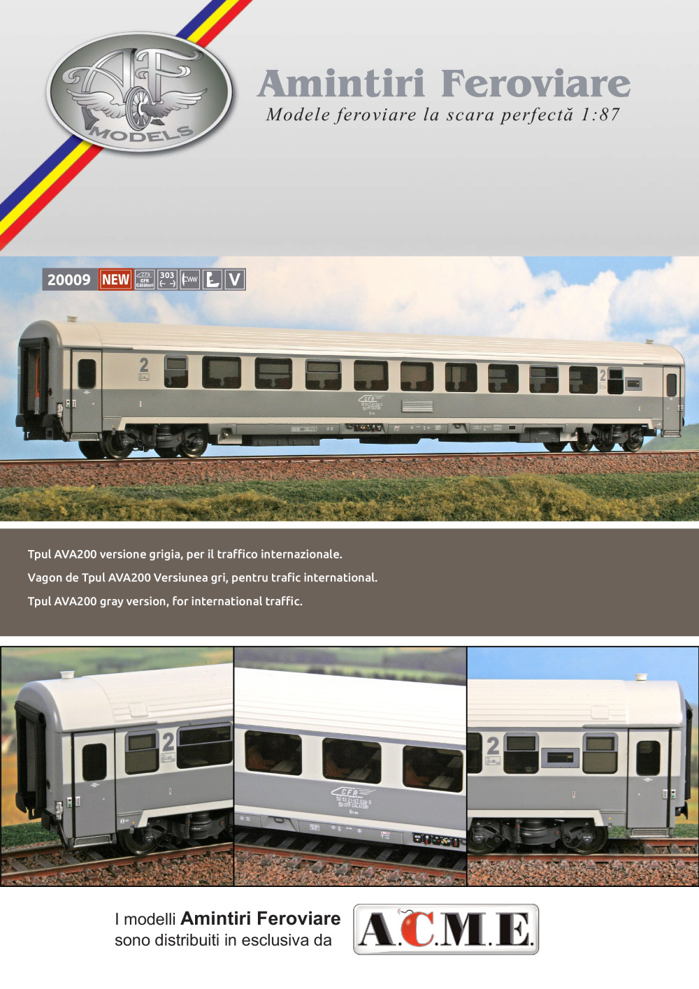 Amintiri Feroviare - CFR - AVA 200 passenger coach (ref. 20009)