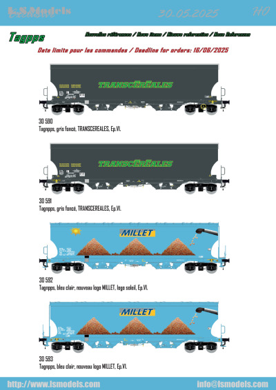 Tagpps freight wagons - LS Models