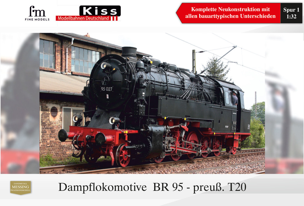 Kiss Modellbahnen Deutschland - Class 95 steam locomotive