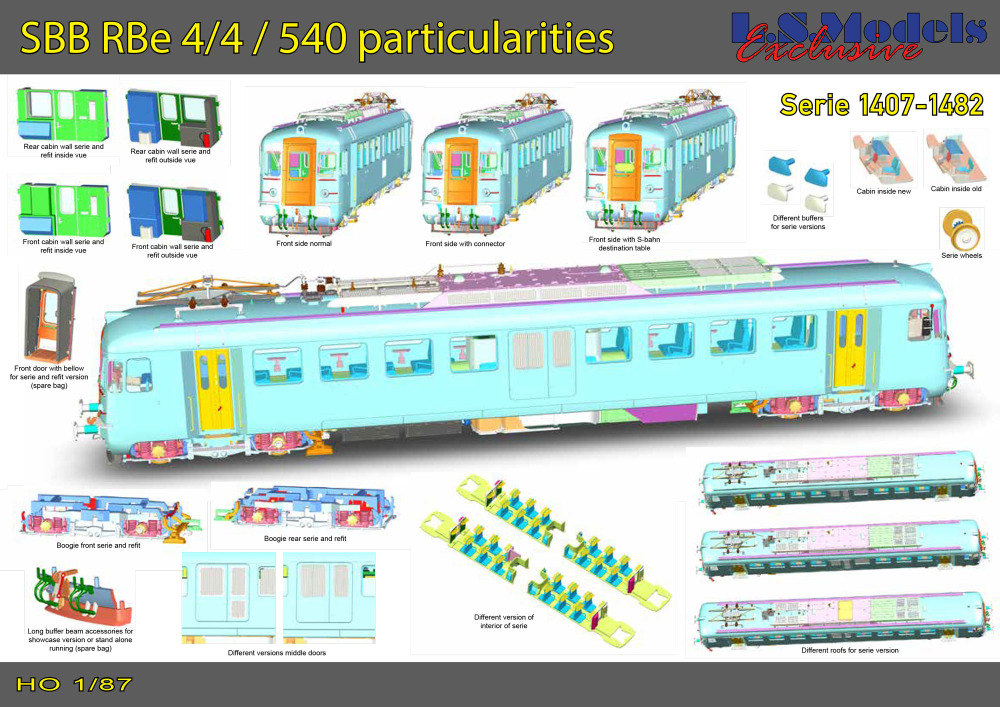 LS Models - Focus SBB RBe 4/4 (540) rail car