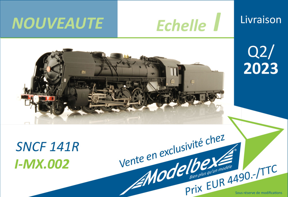 Modelbex - SNCF - 141R steam locomotive
