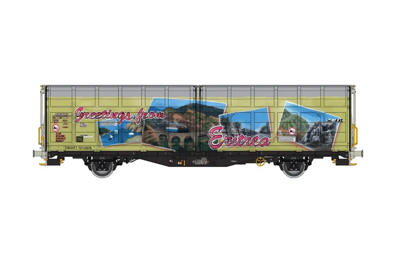 SBB - Hbbillns freight wagon w. graffiti