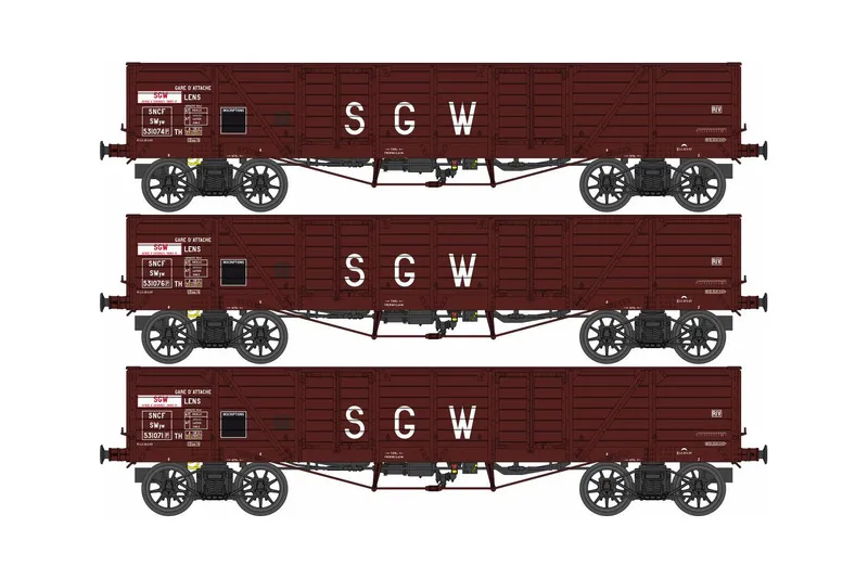 SNCF - SWyw "SGW" freight wagons