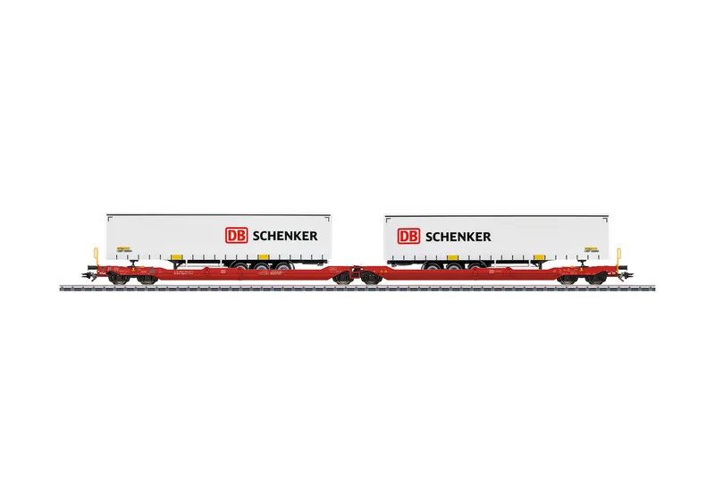 DB - Sdggmrss 738 double-pocket freight car