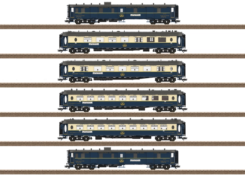 EDELWEISS PARLOR CAR EXPRESS passenger coaches set