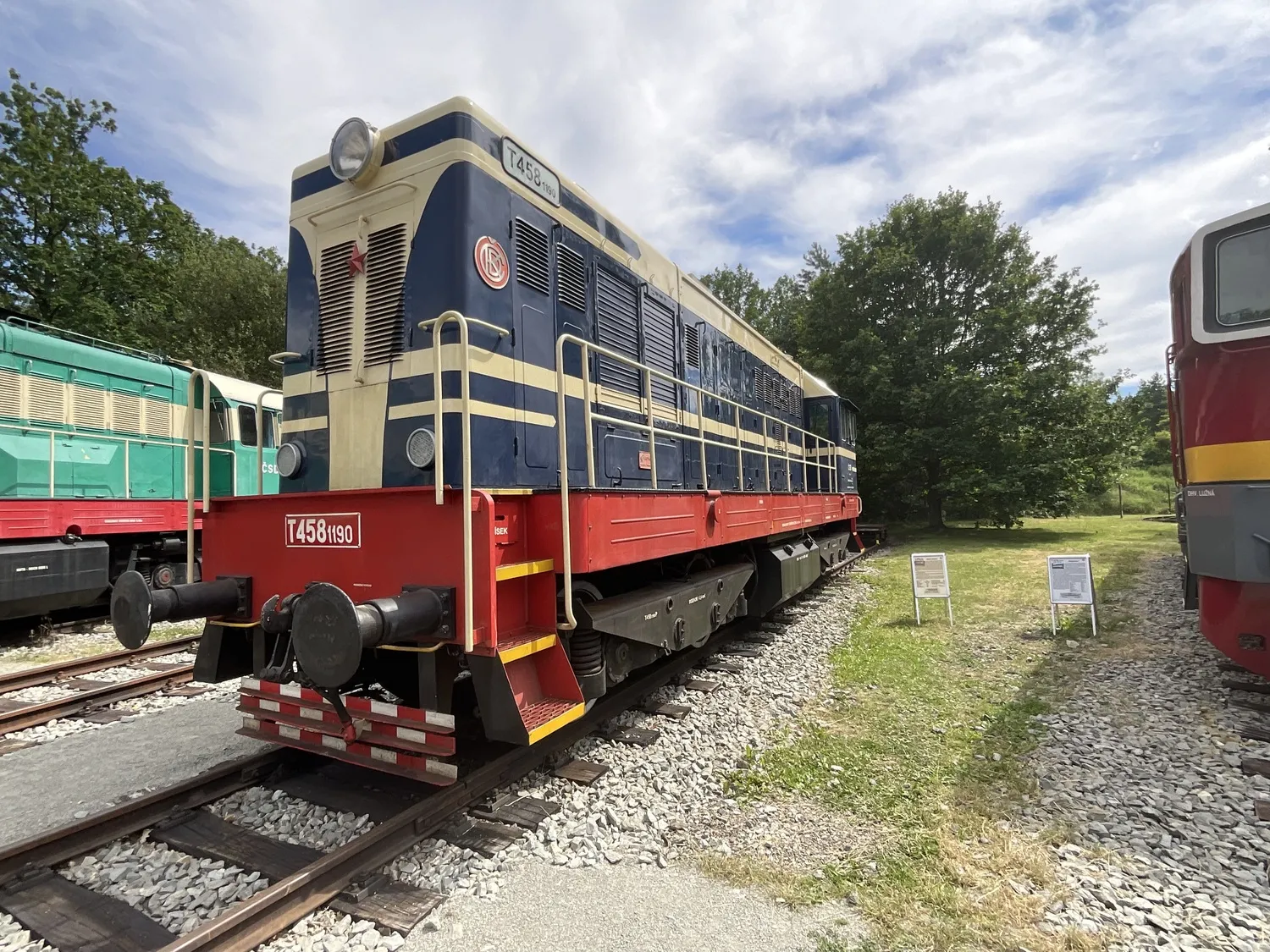 Czech Railway Museum near Lužná u Rakovníka