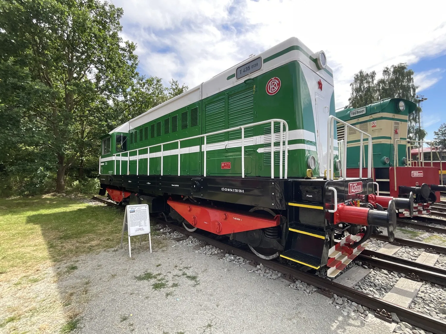 Czech Railway Museum near Lužná u Rakovníka