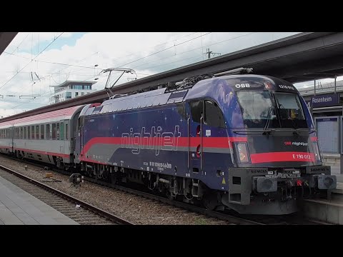 Video: ÖBB Taurus 1216 012 electric locomotive in Rosenheim