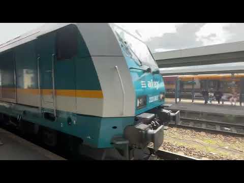 Video: ALEX/Alpha Trains 223 (Siemens ER20) hauling RE25 stops at Schwandorf